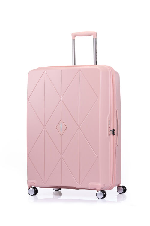 American tourister pink luggage top